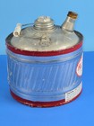 Old Ironsides 1 Gallon Galvanized Metal Can Shop Garage  Ohio Usa Nos L1