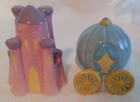 Disney Cinderella Castle   Coach Salt   Pepper Set By Gibson New