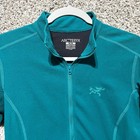 Arc teryx Teal Waffle Knit Half Zip Pullover Sweatshirt Jacket In Size Medium