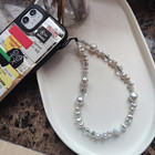 Beaded Phone Charm Y2k Kawaii Handmade Acrylic Phone Lanyard Wrist Strap For Cam