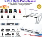 5 In 1 Micro Sd tf Usb3 0 Slot Memory Card Reader For Iphone Ipad Camera Adapter