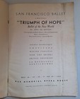 Triumph Of Hope San Francisco Ballet - War Memorial Opera House May 1944 Program