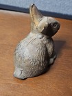 Vintage Cast Iron Cute Bunny Rabbit Garden Decor Figurine