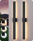 Edishine 39 3  Led Outdoor Wall Lights Dimmable  2 Pack Long Exterior Lighting