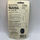 Vintage 1994 Sanford Saga Ball Point Pen Black Fine Point Office Pack  5  Nos