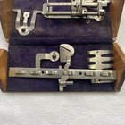 Antique Singer Sewing 1889 Oak Puzzle Styling Box W  Attachments