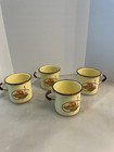 Vintage Monterey Western Ware Enameled Camping Coffee Cups