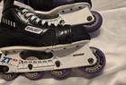 Vtg Bauer Hockey Roller Blades With Bag And All Pads Sz 7