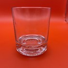 Crown Royal Low Ball Short Glass Bar Man Cave Plain Sides Embossed Logo Bottom