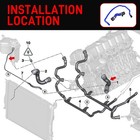 Silicone Engine Radiator Coolant Hose Kit For Bmw N52 E90 323i 325i 328i 330i