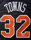 Karl Anthony Towns Autographed New York Knicks Signed Jersey Nba Finals- Psa Coa
