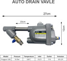 Air Compressor Auto Drain Valve G1 2   1 6mpa For Air Tank Or Dryer