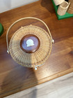 Nantucket Woven Basket With Shell 