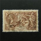 Great Britain  George V  Scott  222-223  2sh6p   5sh Redrawn Seahorse  Cv 85