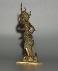 Real Nice Tibet Vintage Old Buddhist Gilted Copper Ritual Yamantaka Phurba