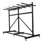 Folding Chair Rack  Heavy-duty With Swivel Wheels  For 12 Tables 42 Chairs 440lb