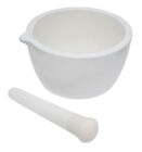 Porcelain Mortar   Pestle Set  64oz - Unglazed Grinding Surface - Eisco Labs