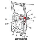 Right Side 60  Hinged Door Latch Assembly For 1992-2014 Ford E150 E250 E350 Van