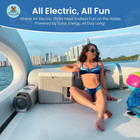 In Stock Floating Inflatable Electric Solar Sustainable Inflatable House Boat