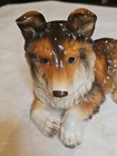 Vintage Shafford Porcelain Collie Dog Made In Japan Stamped 139