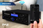 Pyle Pda6bu 7 200w Compact Wireless Bluetooth Stereo Amplifier Receiver