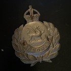 Obsolete Glamorgan Police Helmet Badge Kings Crown