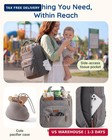 Mommore Diaper Bag Backpack With Waterproof Changing Pad  Insulated Bottle Holde