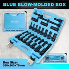 1 2  29pcs Drive Impact Socket Set  Sae 3 8 To 1 Inch And Metric 1024mm Sizes   