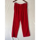 Christian Dior Monsieur Vintage Red Velour Track Pants Navy Stripe Mens Large