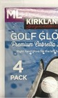 Kirkland Signature 4-pack Of Right-hand Golf Gloves - Size Med-large - Open Box