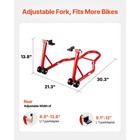 Uimoso Motorcycle Stand Lift 850 Lbs Rear Swingarm Paddock Arm - Red