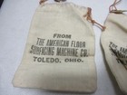 5 Vintage Canvas Bank Deposit Bags Coin Money Sacks American Floor Toledo Ohio