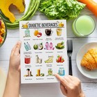 12pcs Diabetes Diet Information Sheet Low Carb Food List Meal Plan Guide Chart