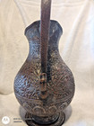 Antique Kashmiri Copper Pitcher From 1700s With Calligraphy