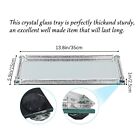 Mirror Perfume Tray - Silver Glass Tray Home Decor  Reflective Vintage Makeup   
