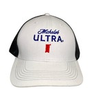 Michelob Ultra  Hats 1 White 1 Charcoal Gray     Snapback Beer Promo Cap