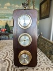 Vintage Mcm Springfield Eagle Top Thermometer Barometer Humidity Weather Station