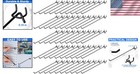 Quality 12-inch Black Peg Board Hooks - 100 Pcs Stainless Steel Accessories