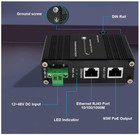 Industrial Gigabit Poe   Injector ieee 802 3at 802 3af Compliant  95w Poe Adapte