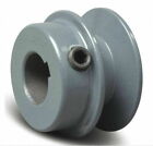 V-belt Motor Pulley  Solid Cast Iron  5 8  Bore X 2  Dia  Set Screw  Fixed Bore