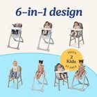 Graco Duodiner   Dlx 6-in-1 Highchair  Arlo Fashion  Grey  open Box 