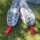 Rare Animal Alley Two-headed Plush Snake Gray Large Stuffed Animal 52    Toys R Us