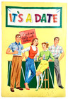 Vintage Uncut It s A Date Paper Dolls 16 Pages Clothing rare  1 Top Reproduction