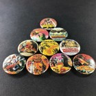 Godzilla 1  Button Pin  10 Piece Set  Classic Movie Monster Poster Covers