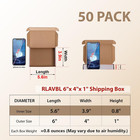 6x4x1 Shipping Boxes Set Of 50 White Small Corrugated Cardboard Box Mailer Box