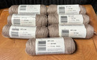 Lot Of 7 New Red Heart Luster Sheen Yarn Skeins - 322 Taupe - Vintage Acrylic