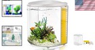 Elegant 1 2-gallon Betta Fish Tank With Led Light   Filter For Home Decor