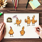 Chicken Clear Stamps Cartoon Animals Silicone Clear Stamp Seals Eggs