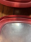 Lot Of 5 Rubbermaid Premier Replacement Red Square Lids 10m3m4 3a  