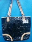Nwt Authentic Coach Patent Leather Monogram Peyton Embossed  378 Handbag Purse T